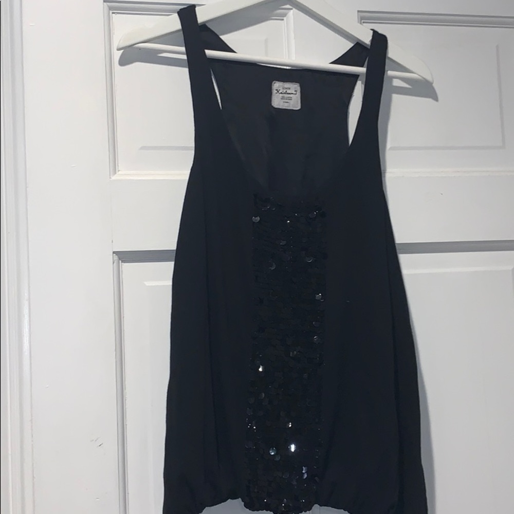 J crew tank top with sequence stripe